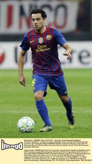 Db Milano 28 03 2012 - Champions League Milan-Barcelona foto Daniele Buffa Image Sport nella foto: Xavi Hernandez 