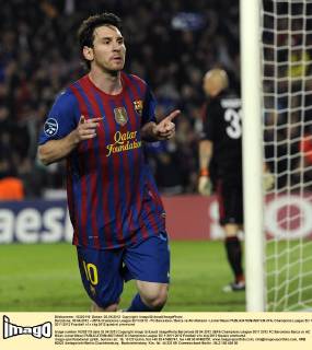 Barcelona, 03.04.2012 - UEFA Champions League 2011 2012 - FC Barcelona Barca vs AC Mailand - Lionel Messi 