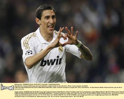Real Madrid s Angel di Maria goal during Champions League match on april 4th 2012...Photo: Cesar Cebolla ALFAQUI  (029)
