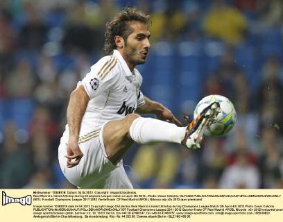 Real Madrid s Hamit Altintop during Champions League match on april 4th 2012...Photo: Cesar Cebolla ALFAQUI  (007)