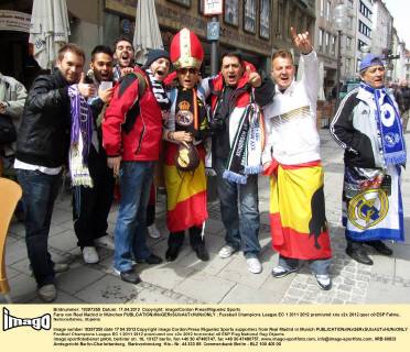 Fans von Real Madrid in München 