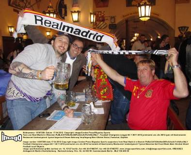 Fans von Real Madrid in München 