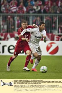 München, 17.04.2012, Allianz Arena Bastian Schweinsteiger (FCB), Christiano Ronaldo (Real) FC Bayern München - Real Madrid
