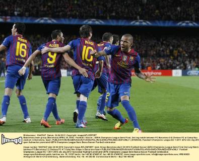 Baarcelona team group (Barcelona) APRIL 24, 2012 - Football Soccer : UEFA Champions League Semi Final, 2nd leg match between FC Barcelona 2-2 Chelsea FC at Camp Nou stadium in Barcelona, Spain.  ( 20165334)