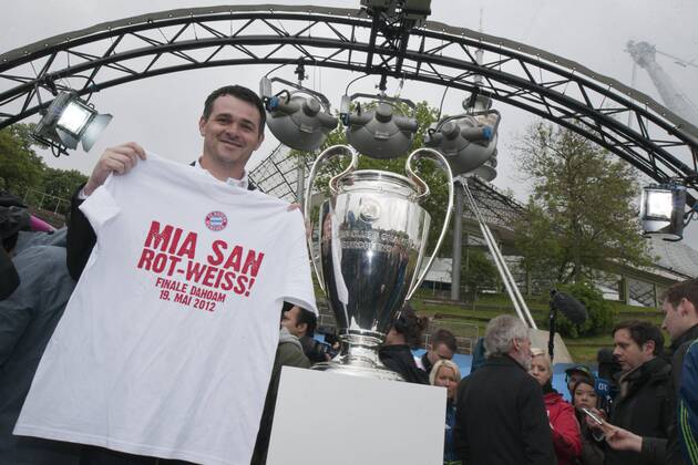 Eröffnung des Champions Park im Olympiapark. München 16.05.2012 Im Bild: Willy Sagnol