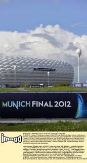 16..05.2012, Fussball Champions-League Finale 2012, das Stadion (Allianz-Arena) in München in dem das Finale FC Bayern München gegen FC Chelsea London stattfindet.