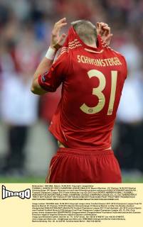 FUSSBALL SAISON 2011 2012 CHAMPIONS LEAGUE FINALE FC Bayern München - FC Chelsea 19.05.2012 Bastian Schweinsteiger (FC Bayern München) ist nach dem Elfmeterschiessen enttäuscht 