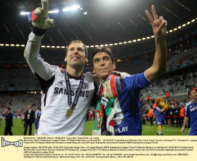 München, UEFA Champions League Finale, FC Bayern München vs Chelsea FC , 19.05.2012, FussballArena München Petr Cech, Paolo Ferreira, Chelsea FC