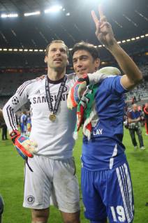 München, UEFA Champions League Finale, FC Bayern München vs Chelsea FC , 19.05.2012, FussballArena München Petr Cech, Paulo Ferreira, Chelsea FC