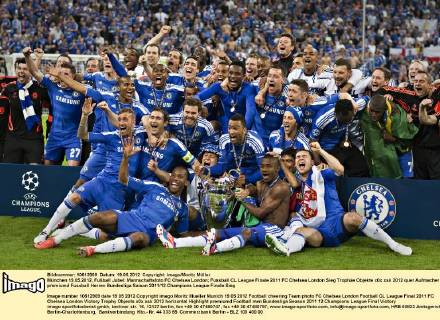 München 19.05.2012, Fußball Jubel: Mannschaftsfoto FC Chelsea London
