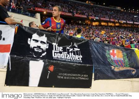 Fans Barcelona Supporters Josep Pep Guardiola FOOTBALL : Coupe D Espagne - 25 05 2012 PacoLargo Panoramic 