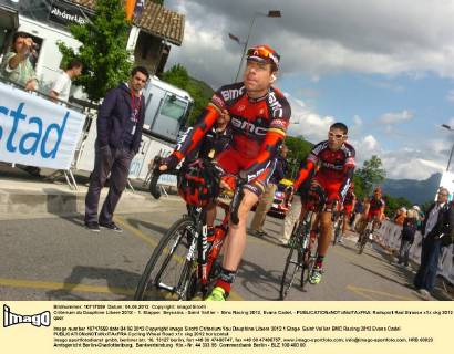 Criterium du Dauphine Libere 2012 - 1. Etappe: Seyssins - Saint Vallier - Bmc Racing 2012, Evans Cadel, -