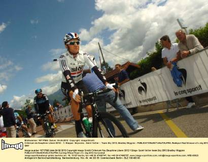 Criterium du Dauphine Libere 2012 - 1. Etappe: Seyssins - Saint Vallier - Team Sky 2012, Bradley Wiggins -