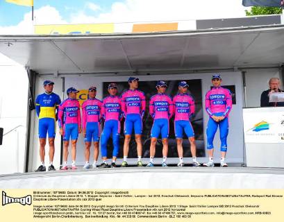 Criterium du Dauphine Libere 2012, 1. Etappe: Seyssins - Saint Vallier; Lampre - Isd 2012, Kvachuk Oleksandr, Seyssins