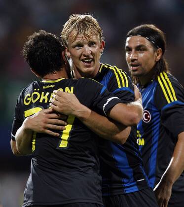 Champions League 3rd qualifying match between SC Vaslui and Fenerbahce Istanbul at the Municipal Ceahlaul Stadium in Piatra Neamt, Romania on 2012 08 08 Pictured: Dirk Kuyt of Fenerbahce. 