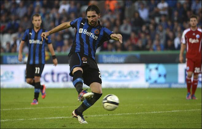 FIGUERAS Jordi (Club Brugge) FOOTBALL: FC Club Brügge KV vs FC Kopenhagen (FCK) - Qualifications - 08 08 2012 xPhotoxNewsx 