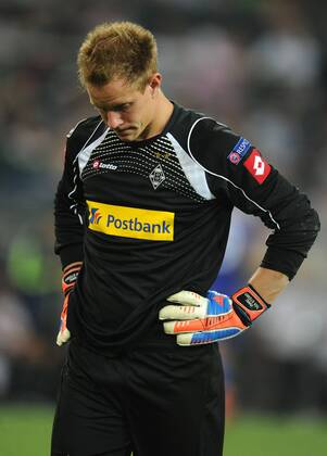 21-08-2012, Fussball, Saison 2012-2013, UEFA Champions League Qualifikation, Play-off, Borussia Mönchengladbach - Dynamo Kiew, Torhüter Marc-Andre ter Stegen (Borussia Mönchengladbach)