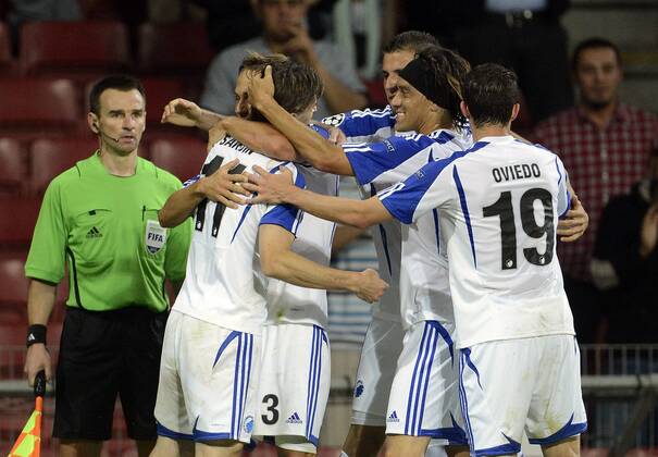 Cesar Santin, FCK scores to 1-0 Lille: 