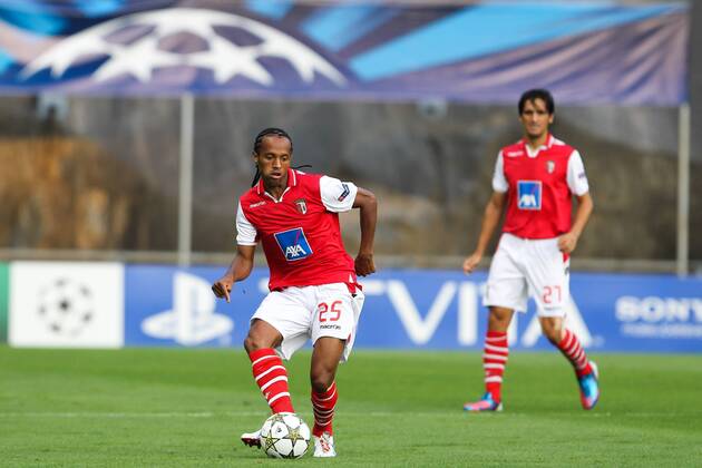 Leandro Salino of SC Braga during their UEFA Champions League Play-off First Leg, SC Sporting Braga - Udinese Calcio 