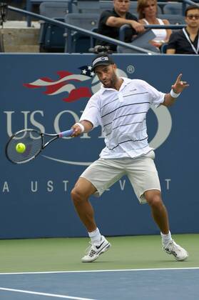 August 27, 2012: James Blake from The United States (USA) during first round Men s Singles match on Day 1 of the 2012 U.S. Open Tennis Championships at the USTA Billie Jean King National Tennis Center in Flushing, Queens, New York, USA. TENNIS: AUG 27 US Open Icon309120827021 EDITORIAL USE ONLY