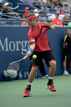 August 27, 2012: Lukas Lacko from Slovakia (SVK) during first round Men s Singles match on Day 1 of the 2012 U.S. Open Tennis Championships at the USTA Billie Jean King National Tennis Center in Flushing, Queens, New York, USA. TENNIS: AUG 27 US Open Icon309120827026 EDITORIAL USE ONLY