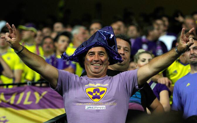 FUSSBALL - CL Play Off, MARBURG,SLOWENIEN,28.AUG.12 - FUSSBALL - UEFA Champions League, Play Off, NK Maribor - Bild zeigt Fans 