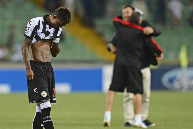 Udinese Calcio - SC Sporting Braga, Enttäuschung Maicosuel Reginaldo de Matos 