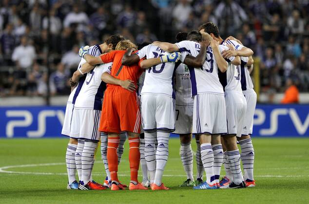 Anderlecht , Belgium August , 28 2012 Champions League Play off round 2nd leg RSC Anderlecht AEL Limassol FC kick off 