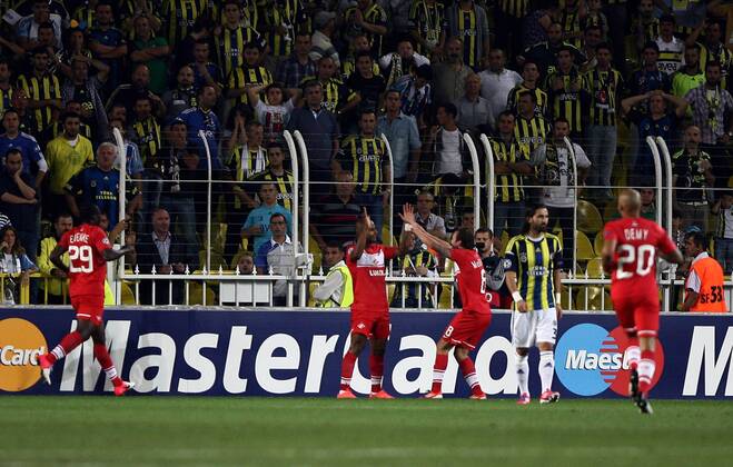 Champions League play off match between Fenerbahce and Spartak Moscow at Sukru Saracoglu Stadium in Istanbul, Turkey on 2012 08 29 Pictured: Ariclenes Da Silva Ferreira of Spartak Moscow. 