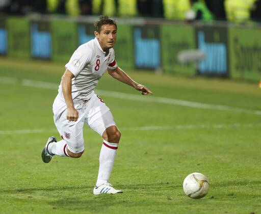 England s Frank Lampard in action..Football - World Cup 2014 Qualifying - Moldova v England - Zimbru Stadium - 7 9 12 ..Mandatory Credit: David Klein Sportimage..EDITORIAL USE ONLY. No use with unauthorized audio, video, data, fixture lists, club league logos or ?live? services. Online in-match use limited to 45 images, no video emulation. No use in betting, games or single club league player publications. Please contact your account representative for further details. EDITORIAL USE ONLY. No use with unauthorised audio, video, data, fixture lists, club league logos or live services. Online in-match use limited to 120 images, no video emulation. No use in betting, games or single club league player publications.