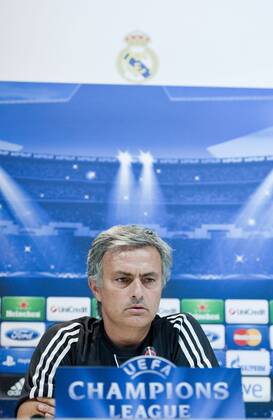 Manchester City - Real Madrid - UEFA Champions League 2012-2013 - Group Stage - Group D - Matchday 1 Jose Mourinho, coach and manager of Real Madrid, in the press conference before the match Valdebebas - Madrid - Spain - 17 09 2012 