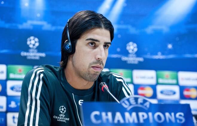 Manchester City - Real Madrid - UEFA Champions League 2012-2013 - Group Stage - Group D - Matchday 1 Sami Khedira, player of Real Madrid and Germany, in the press conference before the match Estadio Santiago Bernabeu- Madrid - Spain - 17 09 2012 