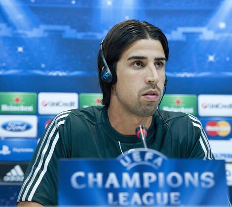 Manchester City - Real Madrid - UEFA Champions League 2012-2013 - Group Stage - Group D - Matchday 1 Sami Khedira, player of Real Madrid and Germany, in the press conference before the match Estadio Santiago Bernabeu- Madrid - Spain - 17 09 2012 