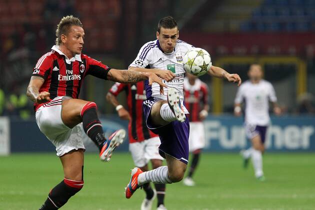 Philippe Mexes Milan Massimo Bruno Anderlecht - AC Milan - RSC Anderlecht 0:0 PaoloxNucci