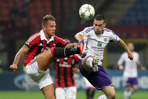 Philippe Mexes Milan Massimo Bruno Anderlecht - AC Milan - RSC Anderlecht 0:0 PaoloxNucci