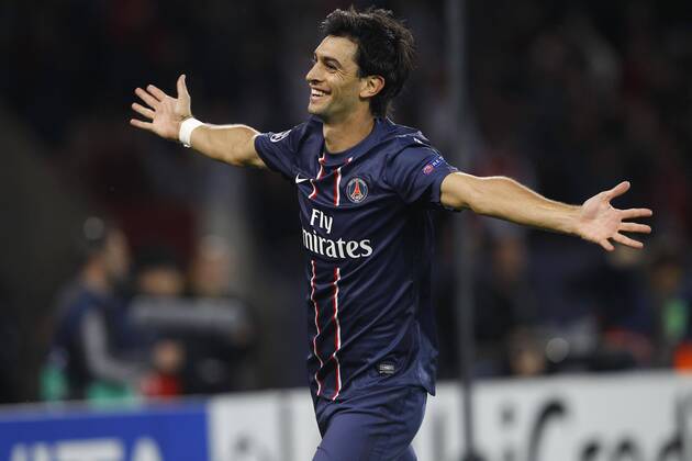 Javier Pastore (PSG) FOOTBALL : Paris Saint Germain vs Dynamo Kiev - Champions league - 18 09 2012 GwendolineLeGoff Panoramic 