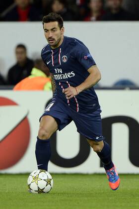 Gc Parigi (Francia) 18 09 2012 - Champions League Paris Saint Germain-Dinamo Kiev: Ezequiel Lavezzi 