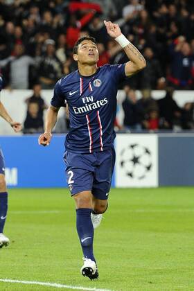 Gc Parigi (Francia) 18 09 2012 - Champions League Paris Saint Germain-Dinamo Kiev: Torjubel Thiago Silva 