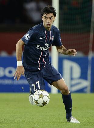 Gc Parigi (Francia) 18 09 2012 - Champions League Paris Saint Germain-Dinamo Kiev: Javier Pastore 