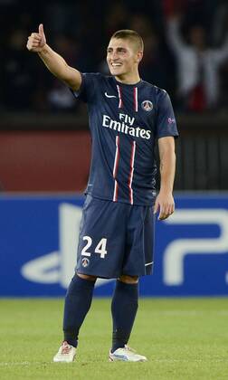 Gc Parigi (Francia) 18 09 2012 - Champions League Paris Saint Germain-Dinamo Kiev: Marco Verratti 
