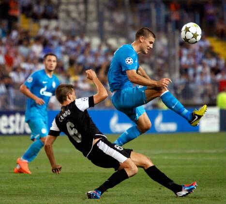 CL FC Malaga - FC Zenit St. Petersburg 3:0 Ignacio Camacho, Igor Denisov 