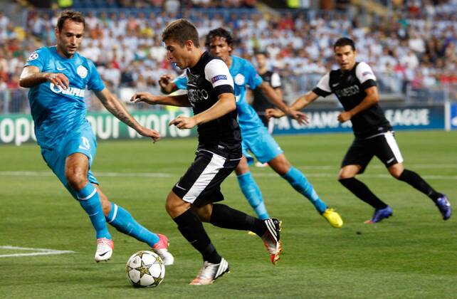 CL FC Malaga - FC Zenit St. Petersburg 3:0 Francisco Portillo, Roman Shirokov 