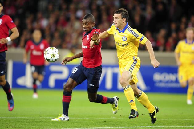 Salomon Kalou (Losc) vs Marko Simic (Borisov) FOOTBALL : Losc Lille vs Fc Bate Borisov xJBAutissierx 