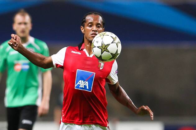 Leandro Salino of SC Braga in action during the UEFA Champions League, Group H, match against CFR Cluj at AXa Stadium in Braga. 