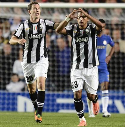 Chelsea FC London - Juventus Turin, Torjubel Arturo Vidal 