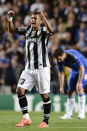 Chelsea FC London - Juventus Turin, Torjubel Arturo Vidal 