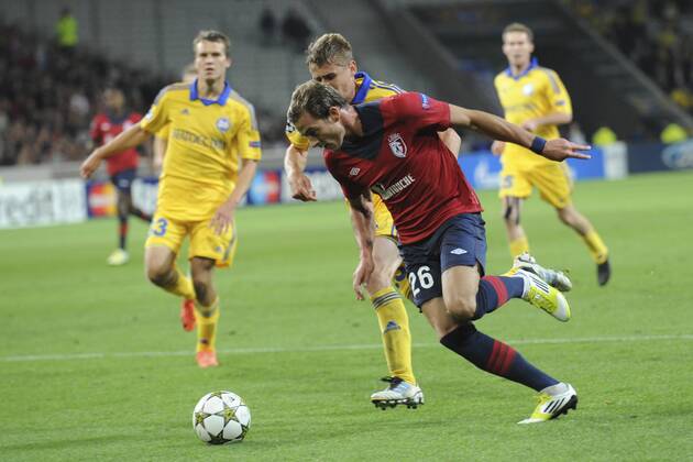 Nolan Roux (Losc) vs Edgar Olekhnovich (Borisov) FOOTBALL : Losc Lille vs Fc Bate Borisov xJBAutissierx 