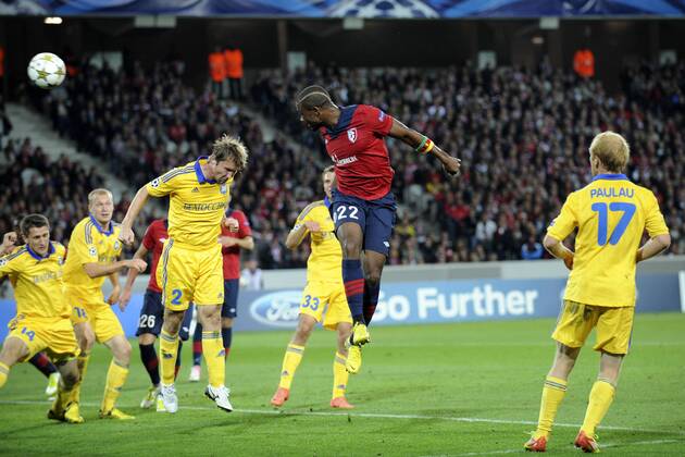 but d Aurelien Chedjou (Losc) FOOTBALL : Losc Lille vs Fc Bate Borisov xJBAutissierx 