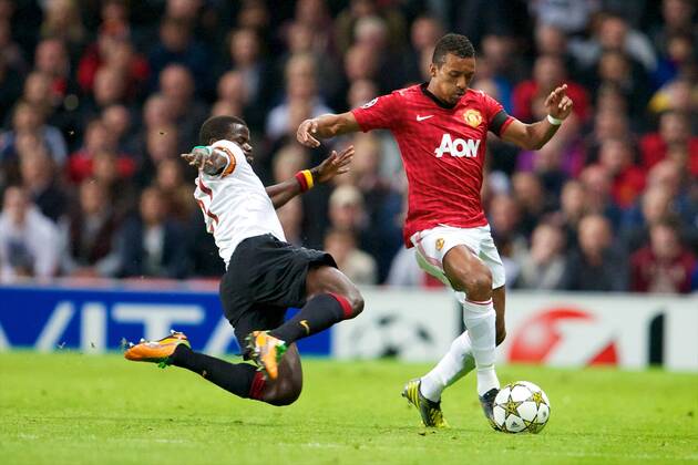 Manchester United s midfielder Nani in action during the group H Manchester United (ManU) - Galatasaray Istanbul xTimxWilliamsx  ActionPlus11331463