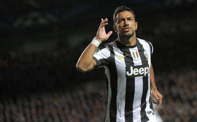 Fabio Quagliarella Juventus 2-2 Goal celebration Chelsea FC London - Juventus Turin (Juve) xFedericoxTarditoxInsidefoto